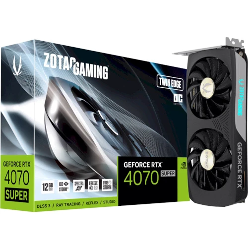 Відеокарта ZOTAC GAMING GeForce RTX 4070 SUPER Twin Edge OC 12GB GDDR6X (ZT-D40720H-10M)