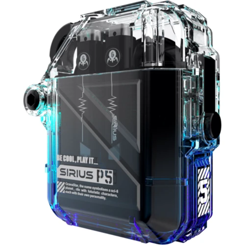 Навушники GravaStar Sirius P5 Transparent Blue (GRAVASTARP5_XTAL_BLU_V2): Тип кріплення без креплений