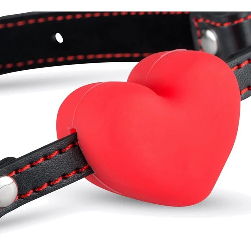 Силиконовый кляп в виде сердца Whipped - Heart Ball Gag