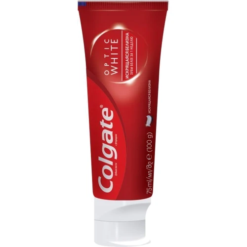 Colgate Зубная паста Optic White отбеливающая 75 мл: Класс косметики Масс-маркет