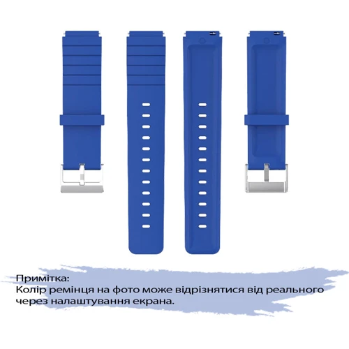 Ремінець BeCover Sport Band 18mm Blue для Xiaomi Watch S4 41mm (713734)