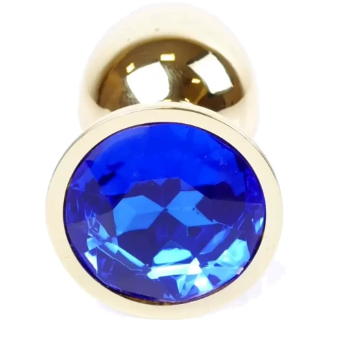 Анальная пробка BOSS of TOYS Boss Series - Jewellery Gold PLUG Dark Blue S (BS6400023)