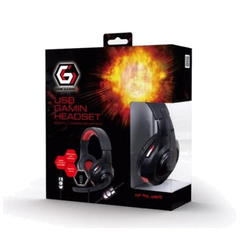 Наушники Gembird Black/Red (GHS-U-5.1-01): Чувствительность (дБ) 103
