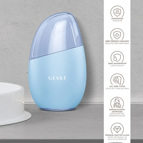 Массажер GESKE Cool&Warm Eye and Face Massager 7в1 aquamarine