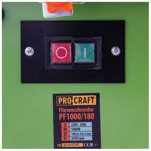 Плиткорез Procraft PF1000/180 фото 4