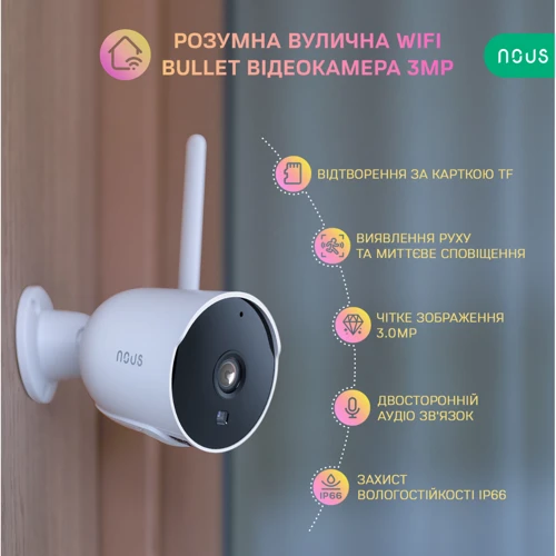 IP-камера відеоспостереження Nous W7P: Виробник Nous