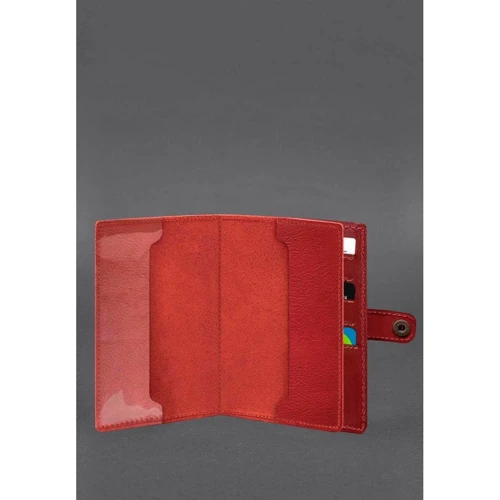 Обкладинка для військового квитка BlankNote 15.0 червона (BN-OP-15-red): Стать Унисекс