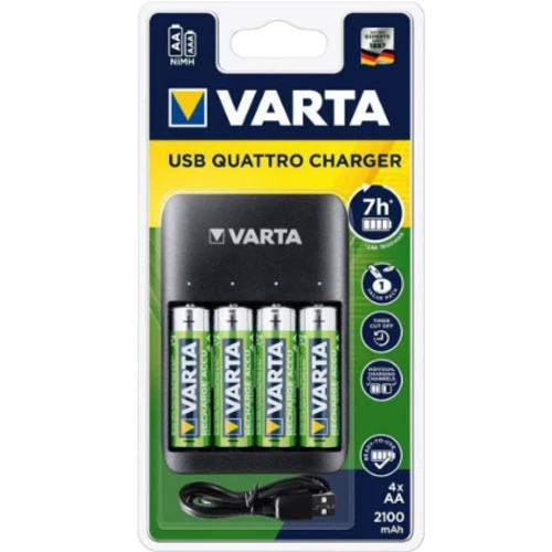 Varta Value USB Quattro Charger+4xAA 2100 mAh (57652101451)