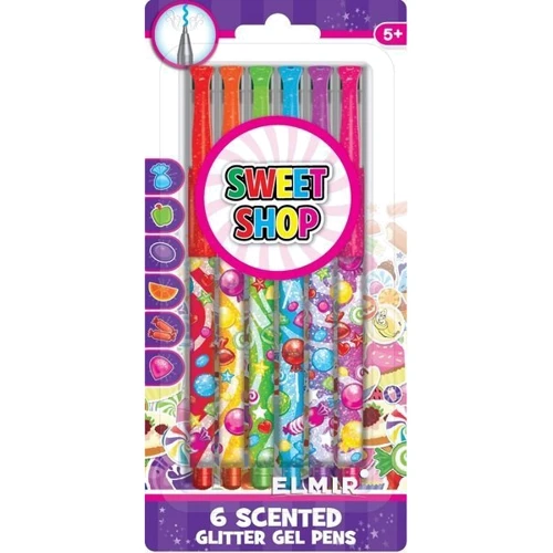 Набір ароматних ручок гелевих Sweet Shop З блискітками 6 шт. (42094)
