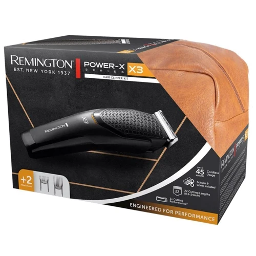 Машинка для стрижки (триммер) Remington HC3000GP E51 X3 Power-X Series Giftpack: Количество насадок 2