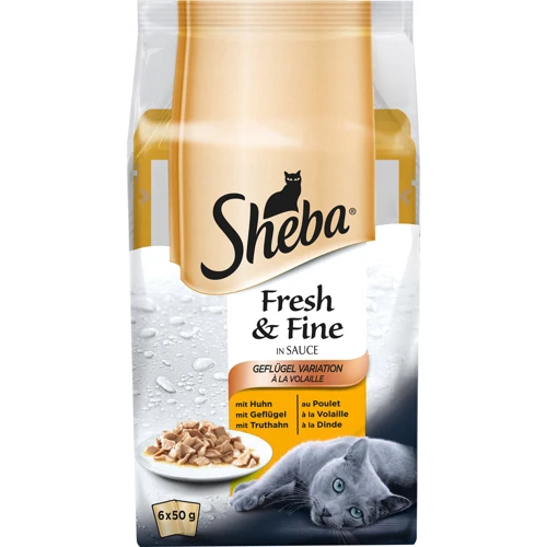 Влажный корм Sheba Fresh&Fine Мясной микс 6х50 г (4770608247089)