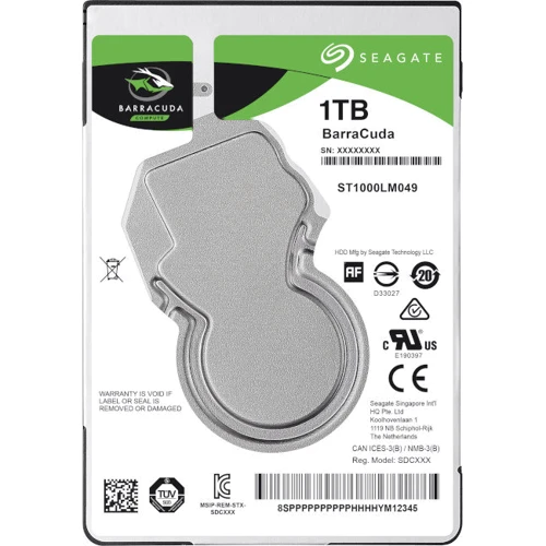 Внутренний жесткий диск Seagate BarraCuda 1TB (ST1000LM049)