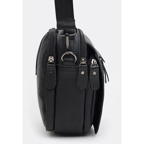 Чоловіча сумка через плече чорна Keizer (K14082bl-black): Тип Сумки