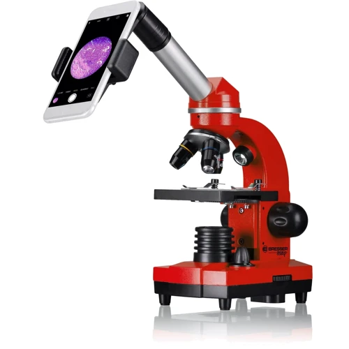 Микроскоп Bresser Junior Biolux SEL 40x-1600x Red с набором для опытов и адаптером для смартфона (8855600E8G000): Класс Биологические