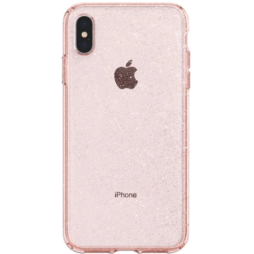 Чехол для iPhone Spigen Liquid Crystal Glitter Rose Quartz (065CS25124) for iPhone Xs Max: Материалы силикон