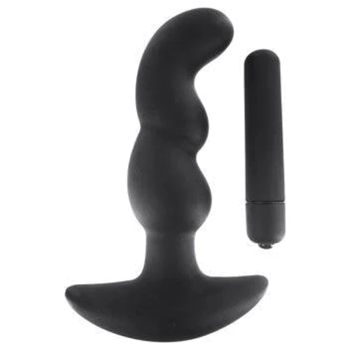Масажер простати Master Series Onyx Vibrating Silicone Anal Plug