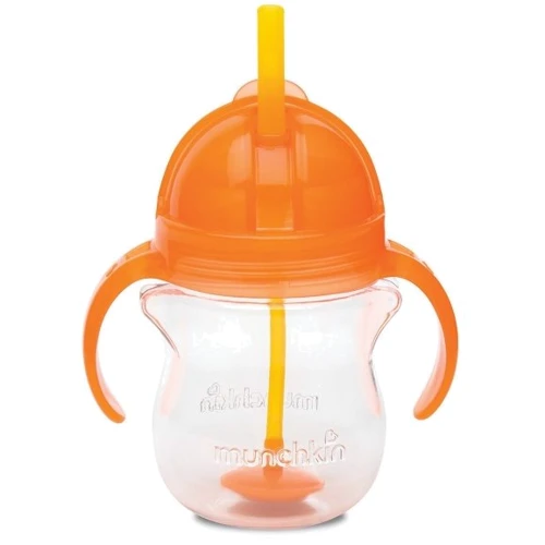 Поильник-непроливайка с трубочкой Munchkin Tip&Sip, 207 мл, оранжевый (011888.03): Тип Чашка