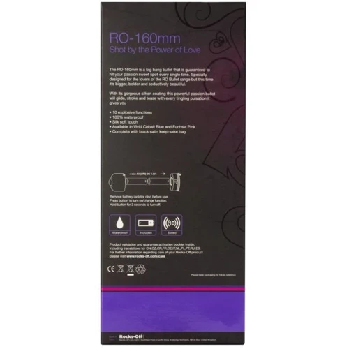 Вибратор Rocks Off RO-160mm 10 Cobalt Blue