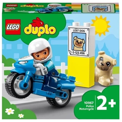 Конструктор LEGO DUPLO Town Полицейский мотоцикл 5 деталей (10967)