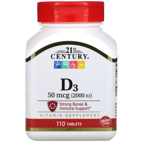 21st Century Vitamin D3 Витамин Д3 2000 МЕ 110 таблеток