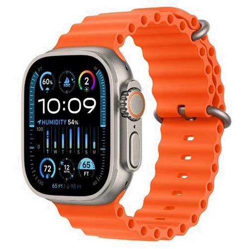 

Apple Watch Ultra 2 Gps + Cellular 49mm Titanium Case with Orange Ocean Band (MREH3)