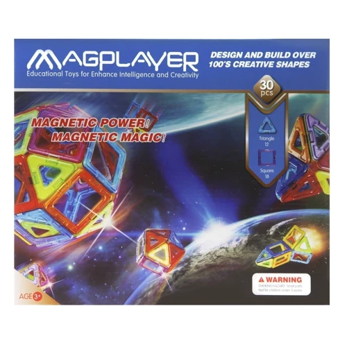 Магнитный констуктор MagPlayer 30 эд. (MPB-30) фото 4