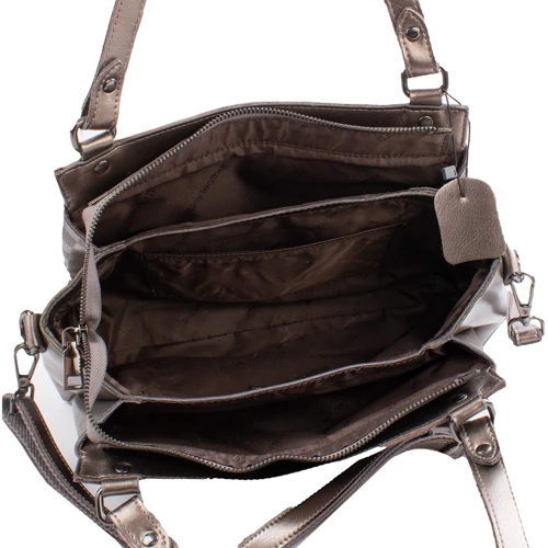 Женская сумка через плечо Valiria Fashion бронзовая (ODA8208-21): Застежка Молния