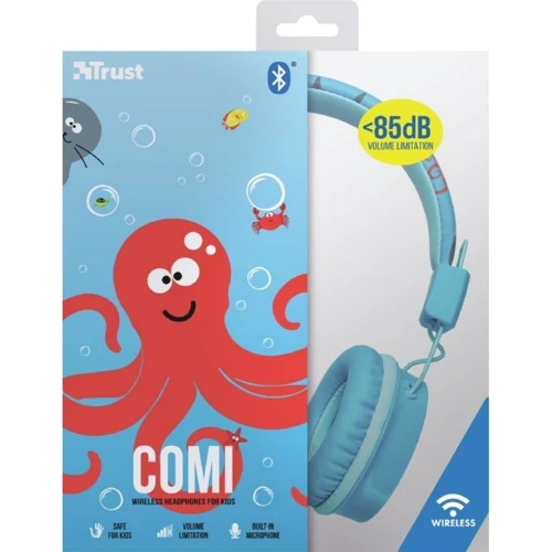 Наушники Trust Comi Kids Over-Ear Blue (23128): Сопротивление наушников (Ом) 32