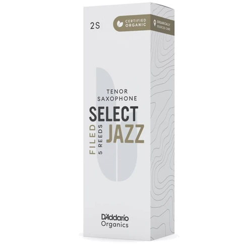 Трости для тенор саксофона D'ADDARIO Organic Select Jazz - Tenor Sax Filed 2S - 5 Pack