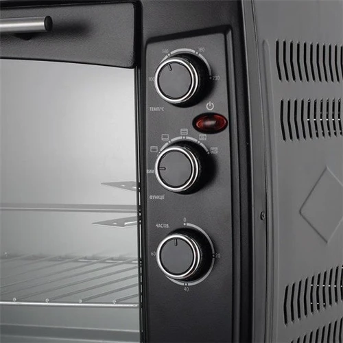 Электродуховка настольная ViLgrand VEO650-18 Black: Размеры 43х58.2х43 см