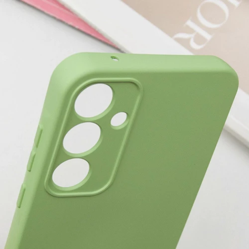 Чехол для телефонов TPU Case Getman Liquid Silk Full Camera Pistachio for Samsung S721 Galaxy S24 FE: Цвет зеленый