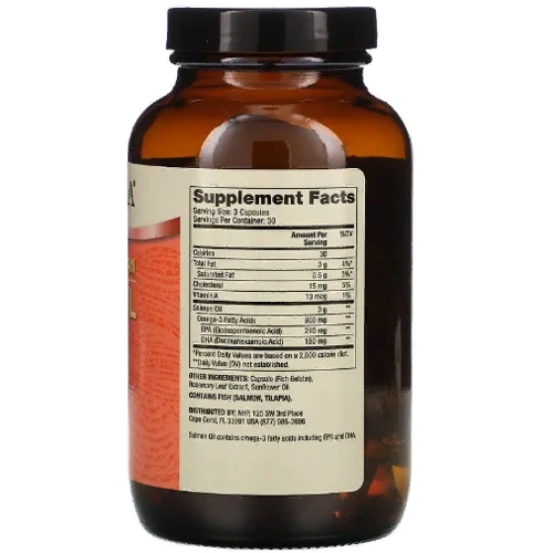 Dr. Mercola Wild Caught Alaskan Salmon Oil Жир дикого аляскинского лосося 90 капсул: Тип Жир лосося