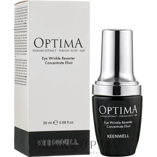 Keenwell Optima Eye Wrinkle Reverter Concentrate Elixir Концентрированная омолаживающая сыворотка-эликсир от морщин для кожи вокруг глаз 20 ml: Назначение От морщин, Увлажнение