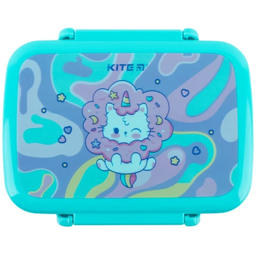 Ланчбокс Kite Rainbow Catcorn 420 мл (K24-160-2): Особливості С крышкой на защепках, Разогрев в микроволновой печи, Можно мыть в посудомоечных машинах