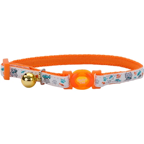 Светящийся ошейник Coastal Fashion Safe Cat Collar для котов оранжевый 1x20-30 см