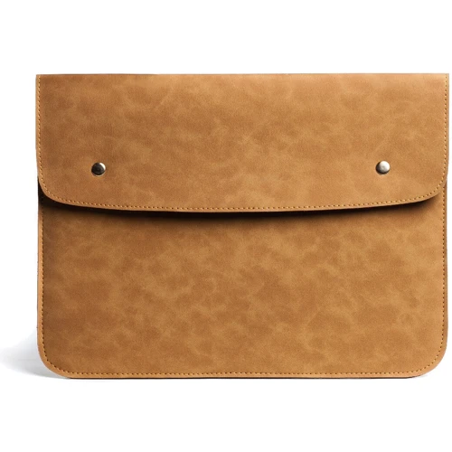 Gmakin Cover Envelope Two Buttons Light Brown (GM48-15) for MacBook Pro 15/Pro 16: Цвет коричневый (Brown)