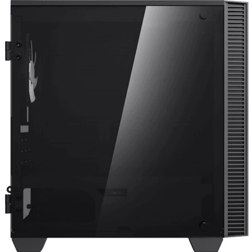 Корпус GameMax H608 Mini Abyss: Материал передней панели пластик, закаленное стекло