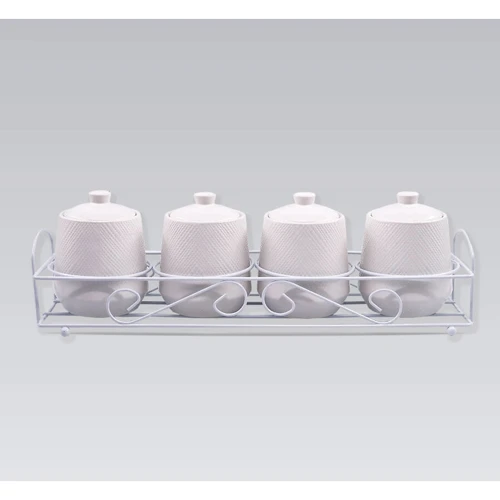 Набір для спецій Maestro 5 пр. White (20002-04CS-MR): Тип Набір для спецій на підставці