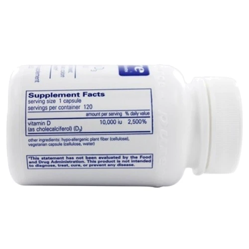 Pure Encapsulations Vitamin D3, 10.000 me, 120 Capsules (PE-01195): Тип вітамін D
