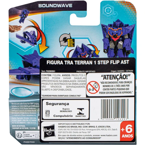Фигурка Трансформер HASBRO TRANSFORMERS серии Трансформеры: Новая искра F6714 EARTHSPARK 1 STEP FLIP SOUNDWAVE (F6229_F6714) фото 7