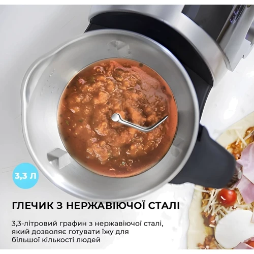 Кухонный комбайн CECOTEC Mambo Silver CCTC-04183: Материал насадок металл