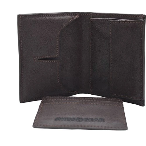Чоловіче портмоне Swiss Gear коричневе (30-12BR)