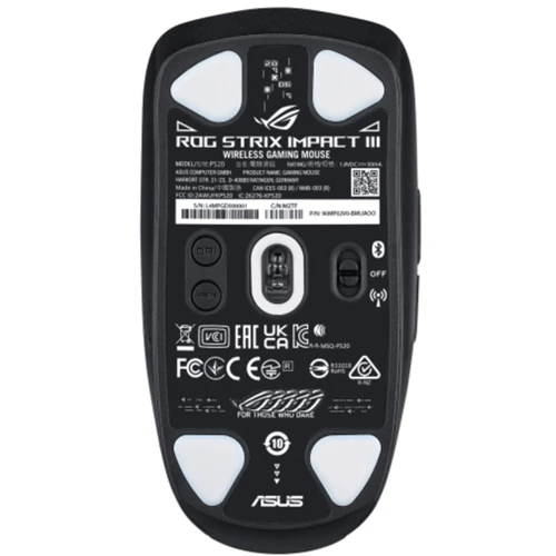 Мышь ASUS OG Strix Impact III Wireless (90MP03D0-BMUA00): Радиус действия 10 м