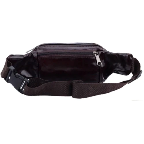 Мужская поясная сумка Borsa Leather коричневая (1t167m-brown): Страна производитель Тайвань