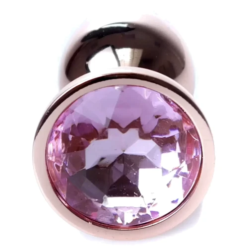 Анальная пробка с кристаллом BOSS of TOYS Boss Series - Jewellery Red Gold PLUG Rose S, BS6400108