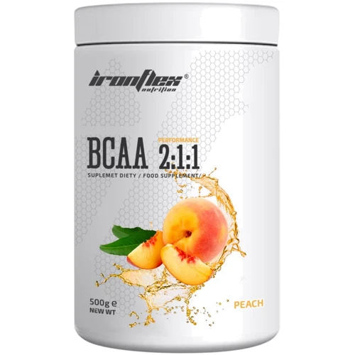 Амінокислота для спорту Iron Flex BCAA Performance 2-1-1 500 g / 100 servings / Peach