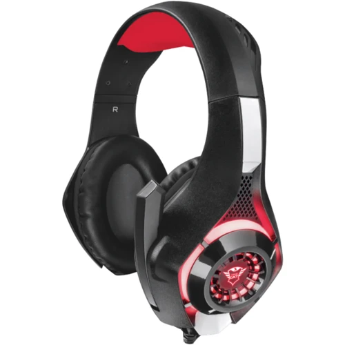 Наушники Trust GXT 313 Nero Illuminated Gaming Headset: Сопротивление наушников (Ом) 32