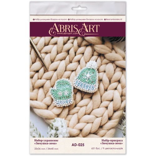 Abrisart AD-025 Набір для вишивки бісером прикраси Зима-зима: Виробник Abrisart