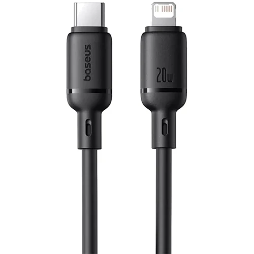 Кабель Baseus Cable USB-C to Lightning Silky Series 20W 1m Black (P10377700113-00)