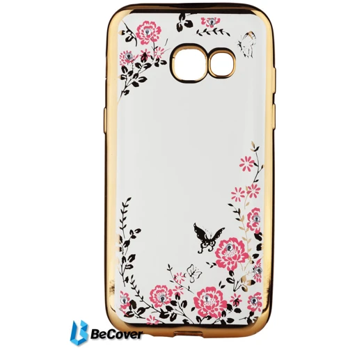 Чохол для телефона BeCover Flowers Series Gold for Samsung A320 Galaxy A3 2017
